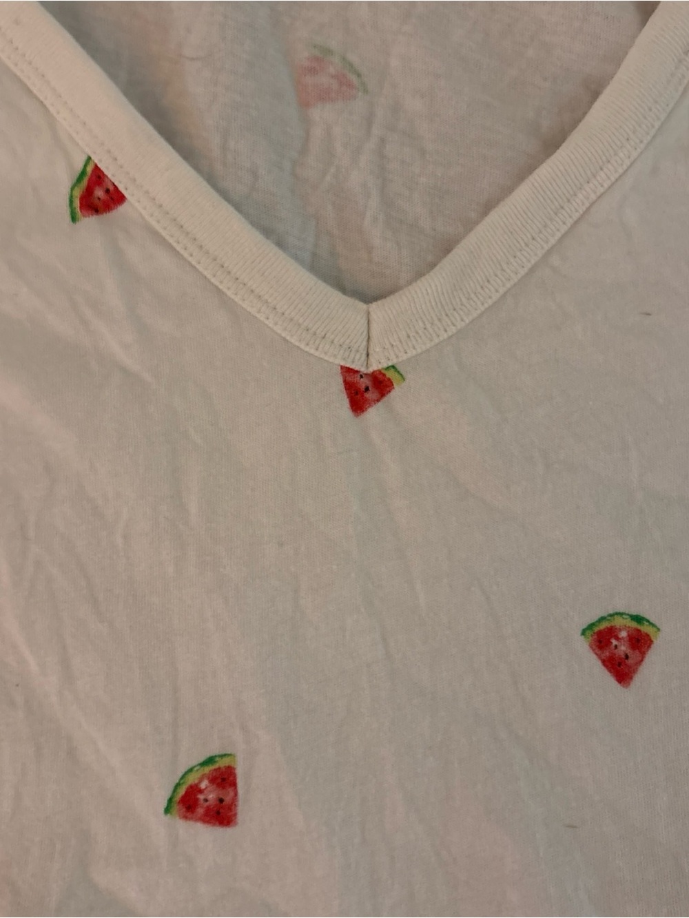 Old Navy White Tank with Watermelon Slice Print